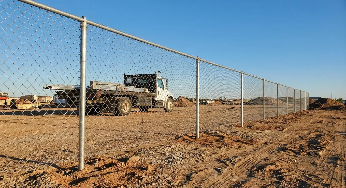 Wind-rated temporary fencing site in Union City, CA
