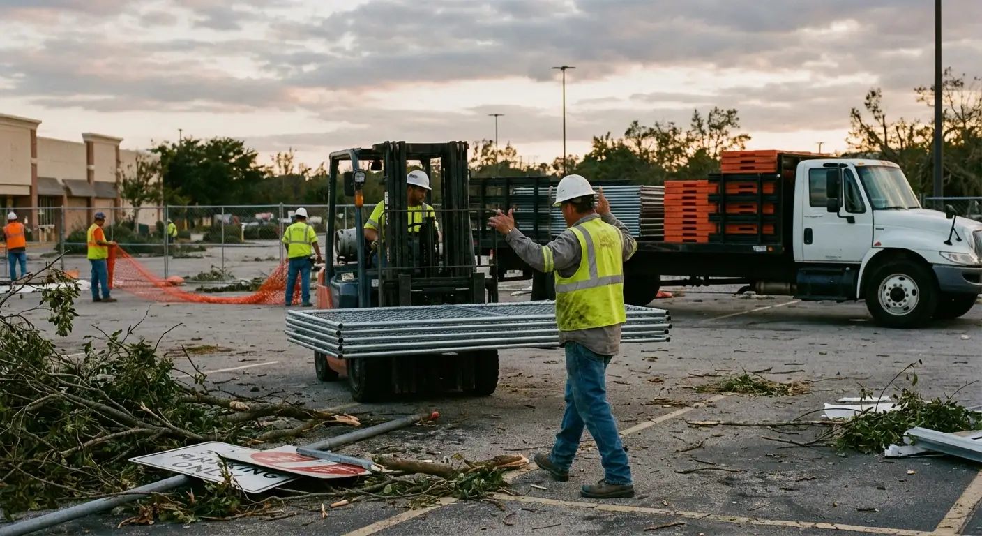 Emergency fencing deployment in Union City, CA
