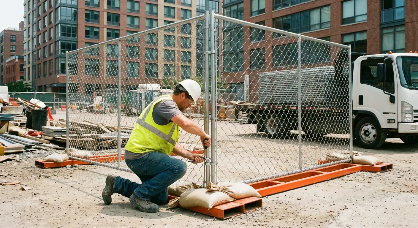 Temporary fence rental services in North Union City