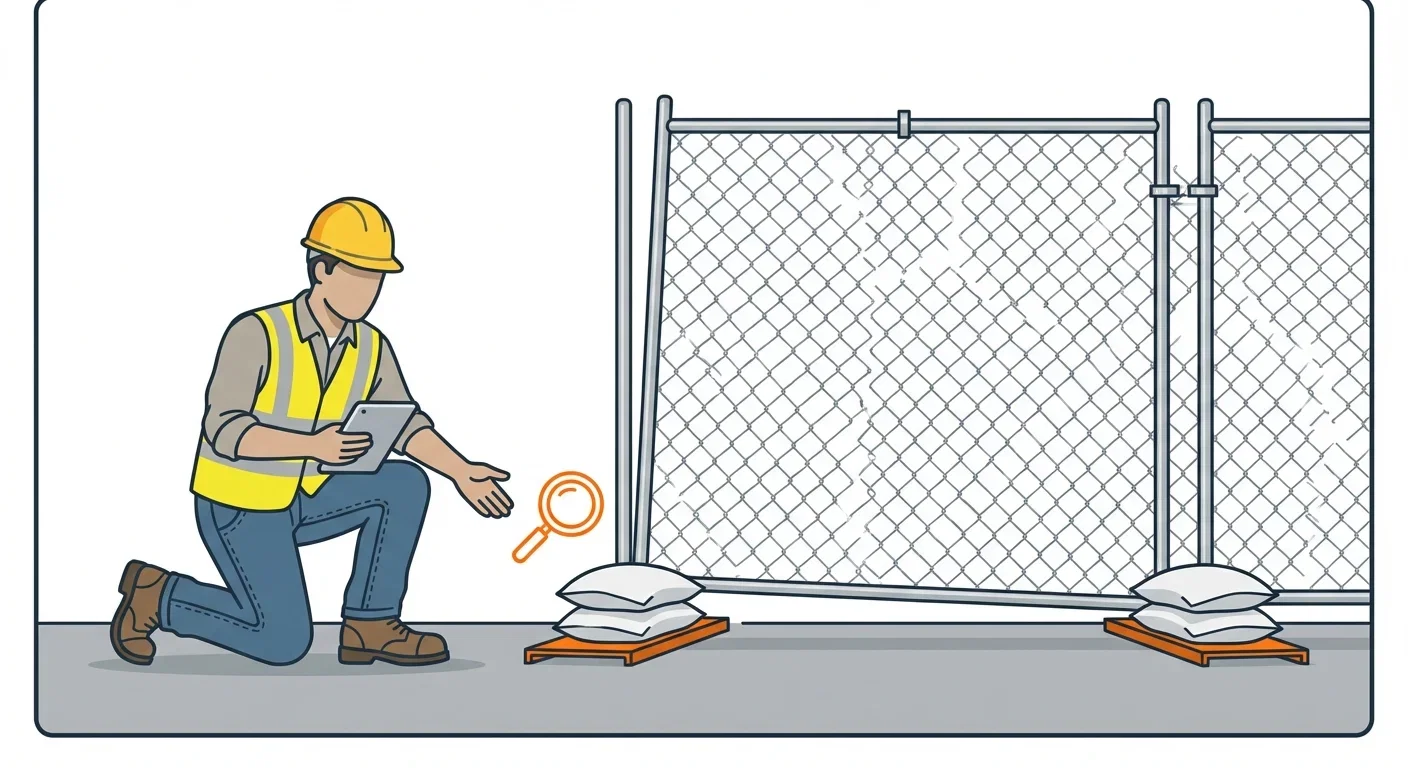 Diagram showing causes of temporary fence instability in Union City, CA
