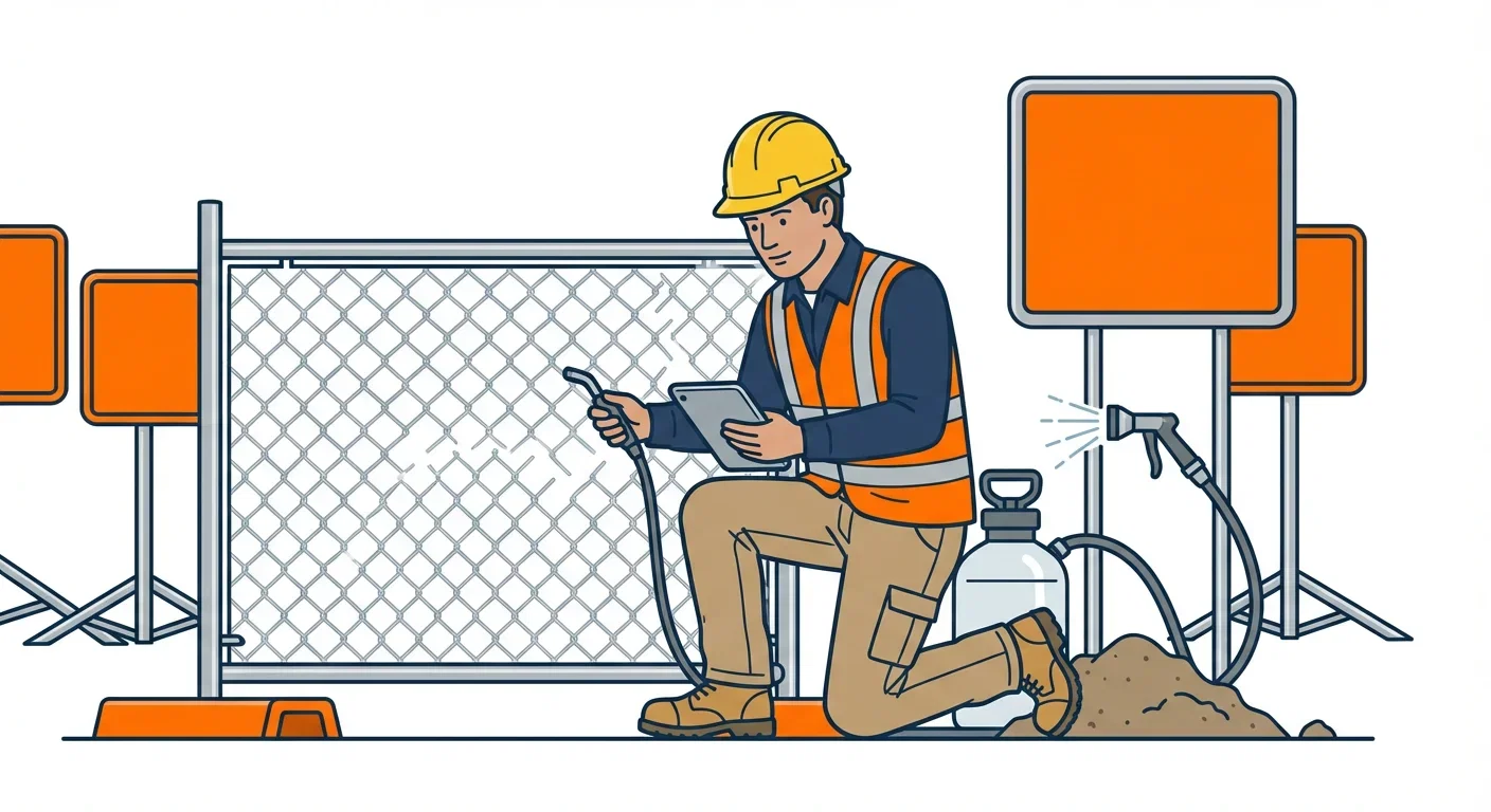 SWPPP Dust Compliance Warning Signs Infographic in Union City, CA