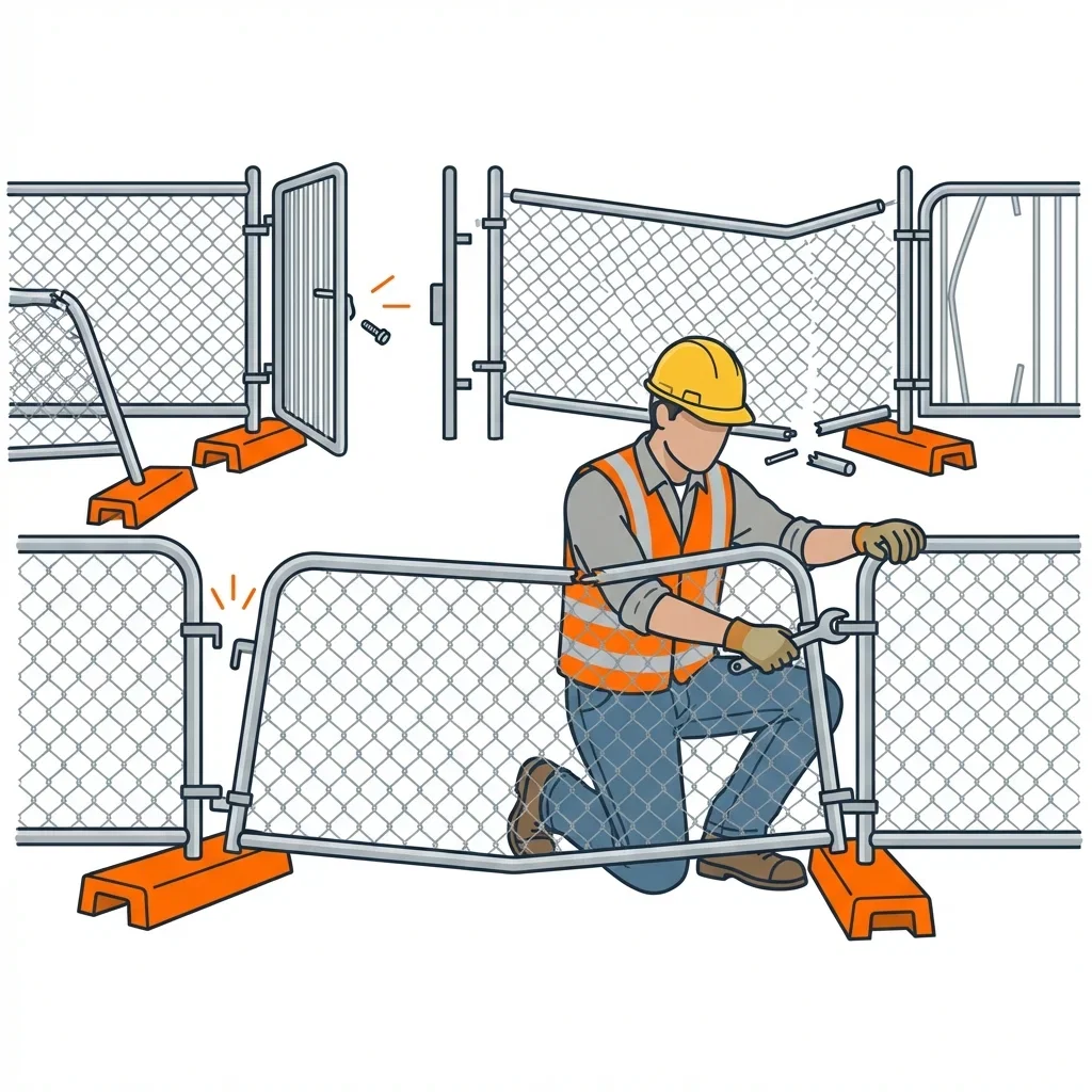 Diagram showing crowd control failure points and safety zones in Union City, CA